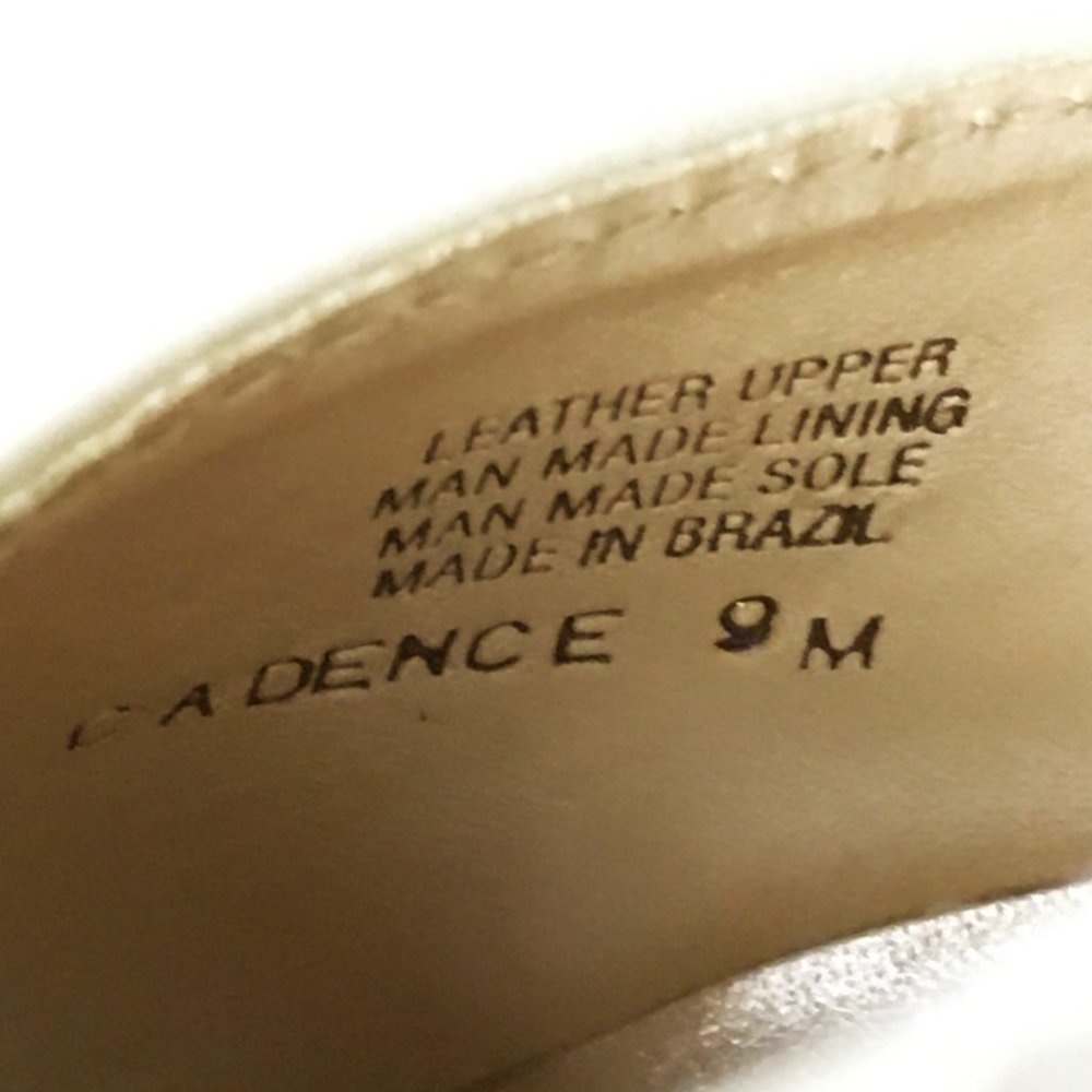 ALEX MARIE "Cadence" Patent Leather Cream Wedges - Picture 11 of 13